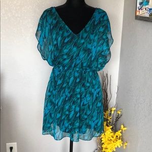 Express Teal/Green Dress
